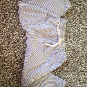 H&M blue and white cargo/barrel toddler pants